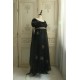 Faeries Daffodil Yoru Nova Black Gold Embroidered Daily and Trailing One Piece(Reservation/Full Payment Without Shipping)